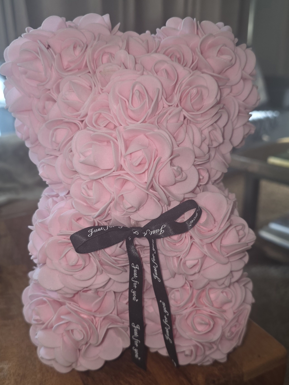 Always & Forever Pink Rose Bear